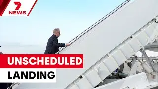 Самолет премьер-министра совершил незапланированную посадку | 7NEWS