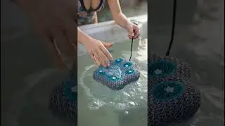 This Dog Paw Print Sponge Cleans Your Hot Tub Like Magic 🐾✨ | PELONI#poolmaintenance #CleaningGadget