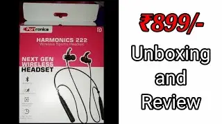Portronics Harmonics 222 Bluetooth Headset Unboxing and Review! Deepak se Pucho