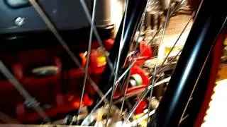 Harbor Freight 79cc motorized bicycle predator motor on custom motor bicycle