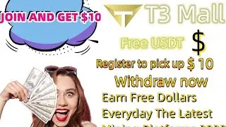 T3-Mall new online income site 2023 | New investment site bd | 10$ bonus | freelancing