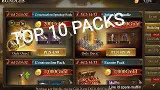 Muffin - Top 10 best PACKS - Guns of Glory
