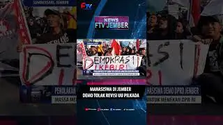 MAHASISWA DI JEMBER DEMO TOLAK REVISI UU PILKADA