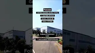🚨 Foxconn Hiring 2025 | ₹17K + Free Food & Hostel 🏠 | Female Jobs 👩 | Chennai &ndash; Sriperumbudur 📍#job