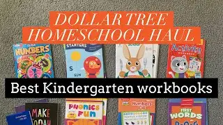 DOLLAR TREE HOMESCHOOL HAUL! Workbooks for the Kindergartener