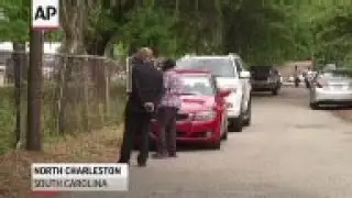 The memorial for Walter Scott, the man shot and killed by a North Charleston, South Carolina, police