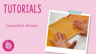 Muster des Monats Dezember: Leinenstich stricken