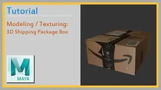 [Maya 배송박스 모델링] 3D Shipping Package Box Modeling / Texturing