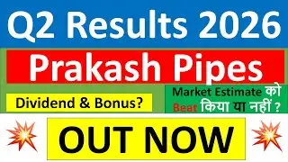 Prakash Pipes Q2 results 2026 | Prakash Pipes results today | Prakash Pipes Share News | PPL Share