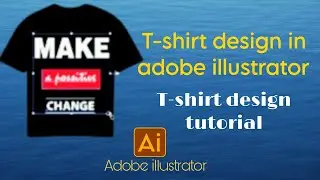 T-shirt design tutorial in illustrator.How to create a t-shirt design in illustrator.#tshirtdesign