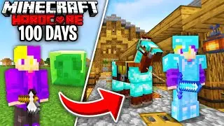 Я выжил 100 дней в хардкорном Minecraft в мире, где есть только суперплоскость... Вот что произошло