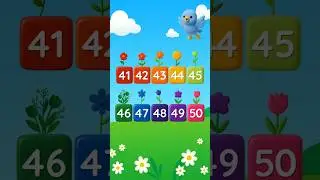 🌈 Counting Numbers Song (41-50) | Fun Numbers for Kids🎵