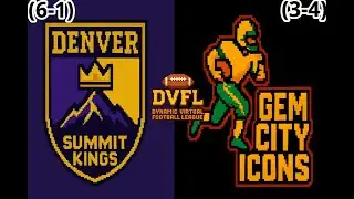 DVFL S1: DEN Summit Kings (6-1) x GC Icons (3-4) - Wednesday Evening Football | Week 8