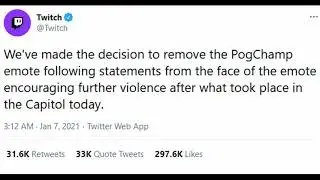 Twitch removed PogChamp