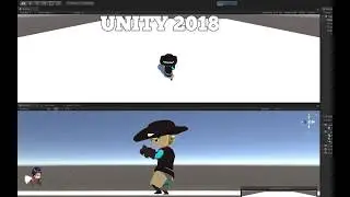 Testing my first 3d Rig and Low Poly Model in Unity