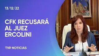 CFK recusar&aacute; al juez Ercolini en una causa contra exjefes de la AFIP