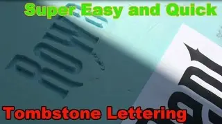 Super Easy Tombstone Lettering For Halloween