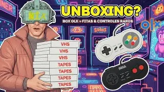 Acharam que Iam Sumir? Box de VHS Virgens & Controles de Console na OLX!