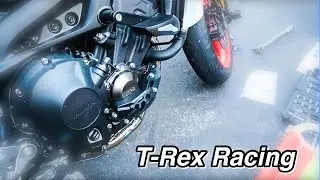 Установка слайдеров рамы T-Rex (Yamaha MT-09)
