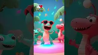 Jungle Dino Party 06  #funforkids #dinosaursong #kidssongs #kidsvideo #kids #danceparty