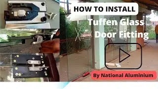 How to Install Toughened Glass | Tuffen glass door fitting  Machine| National Aluminium
