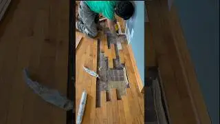 Pet stains cause major floor patching