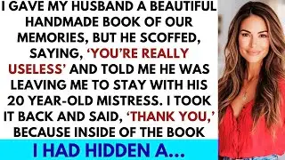 Husband mocks her gift and cheats—she reveals a hidden fortune, kicks him out, and thrives.