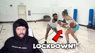 Cash Has LOCKDOWN Defense! Reacting To CashNasty's 1v1 Vs College Female Hooper!!