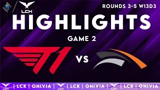 T1 vs HLE Highlights Game 2 — LCK 2025 Rounds 3-5 — T1 vs Hanwha Life by Onivia