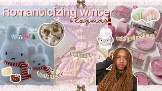 Winter in Canada☃️🎀:vlogmas, first snow, selfcare, grwm, cozy etc