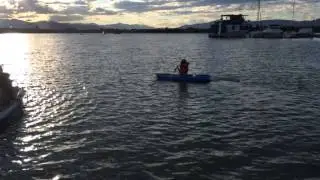 6 year old first time Kayaking at Lindon Marina