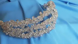 Kristal Boncuklarla Gelin Tacı Yapımı – DIY Beaded Bridal Crown