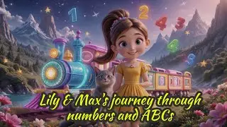 Lily & Max's Magical journey through numbers and ABCs ✨🚂🌟