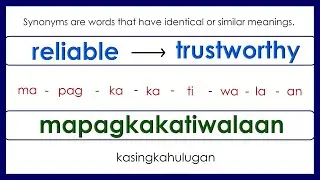 60 English Tagalog Synonyms # 116 ( to expand your vocabulary )