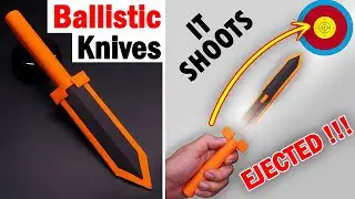 BALLISTIC KNIVES || ORIGAMI PAPER KNIFE | How to make paper knives that shoots