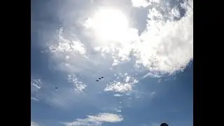 138th Fighter Wing. 125th Fighter Squadron, F-16 Flyover. Tahlequah 5-1-2020