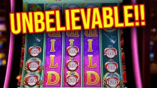 INSANELY LUCKY RUN!! WIZARD OF OZ OVER THE RAINBOW SLOT MACHINE!! MASSIVE WIN!!
