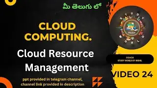 Cloud Resource Management in Cloud Computing in Telugu