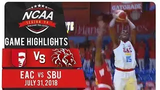 NCAA 94 MB: EAC vs. SBU | Game Highlights | July 31, 2018