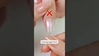 How to choose the right nail extension with dual forms🥰#nailformnails #nailformsnotips #dualforms