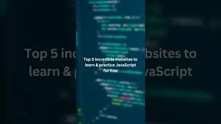 Top 5 best websites to learn and practice JavaScript #shorts #trending #javascript