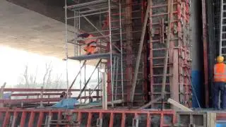 Schiersteiner Br&uuml;cke: Impressionen von der Baustelle