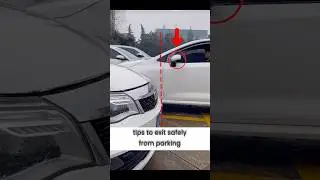 exit from parking 🅿️ safely #automobile #tips #car #park #learn