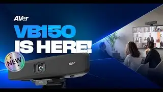 VB150 4K Video Bar | Plug-and-Play + AI Auto Framing & Audio Tracking | AVer Europe