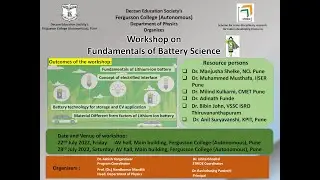Dr. Anil Suryavanshi: Batteries: Fundamental to Fabrication