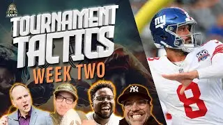 NFL Week 2 Draftkings and Fanduel GPP Strategy and Picks | Tournament Tactics