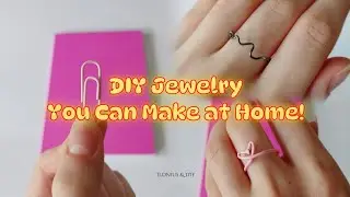 How to Make 2 Cute RINGS Using JUST Paper CLIPS | Easy DIY Jewelry