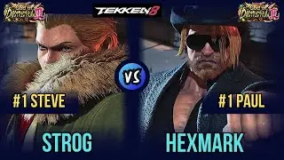 STROG (#1 Ranked STEVE) vs HEXMARK (#1 Ranked PAUL) - Tekken 8 High Level Gameplay + FRAME DATA