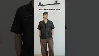 Black shirt for men
