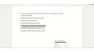 Create fix width text file from SQL Server Database Table SSIS
